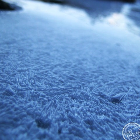 The crystal of beautiful blue