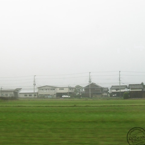 Town drawn in picture