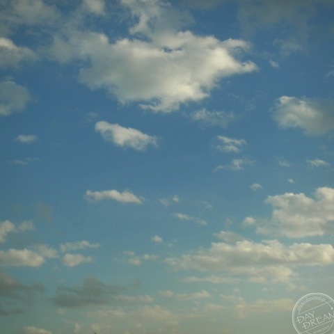 Look at sky with one-eye closed