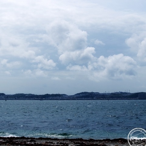 Spring sea and red sandals Spring sea and red sandals