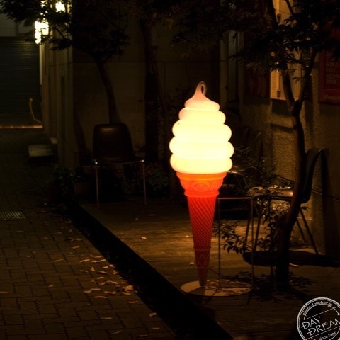 Soft serve ice cream at midnight