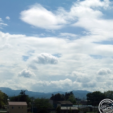 Croissant floating in sky