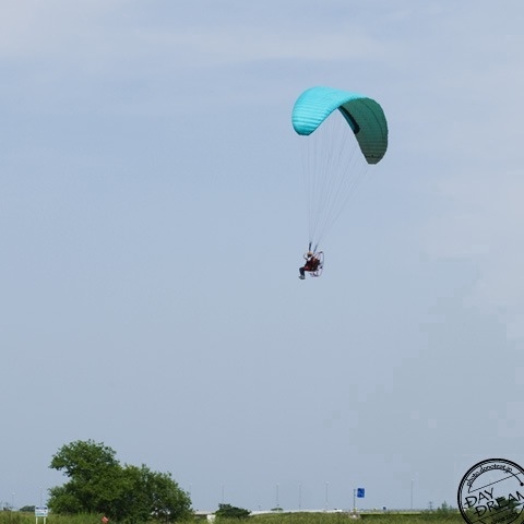 Over the sky on holiday