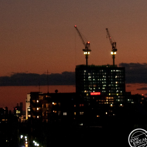 Cold winter autumn scene